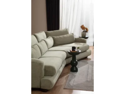 Detail produktu Štvormiestna pohovka River 330 cm pravá zelená