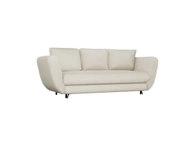 Trojmiestna rozkladacia pohovka Saris 248 cm béžová/čierna