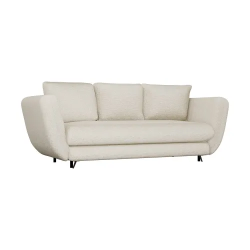 Trojmiestna rozkladacia pohovka Saris 248 cm béžová/čierna