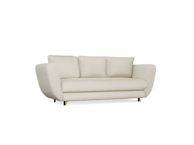 Detail produktu Trojmiestna rozkladacia pohovka Saris 248 cm béžová/zlatá