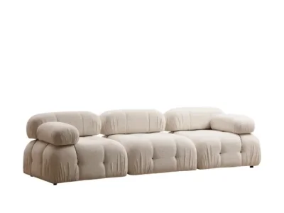 Detail produktu Trojmiestna modulárna pohovka Bubble 288 cm bouclé krémová