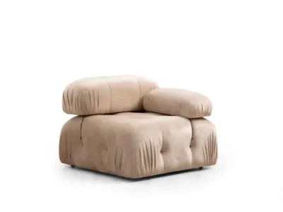 Detail produktu Trojmiestna modulárna pohovka Bubble 288 cm zamat krémová