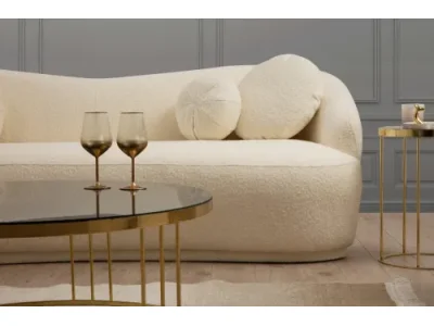 Detail produktu Trojmiestna pohovka Ancona 225 cm boucle krémová