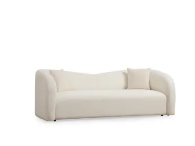 Trojmiestna pohovka Asos 225 cm bouclé krémová