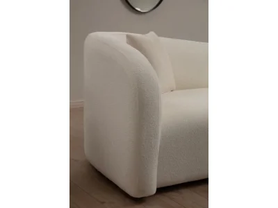 Detail produktu Trojmiestna pohovka Asos 225 cm bouclé krémová