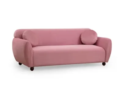 Trojmiestna pohovka Eddy 223 cm ružová