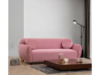 Detail produktu Trojmiestna pohovka Eddy 223 cm ružová