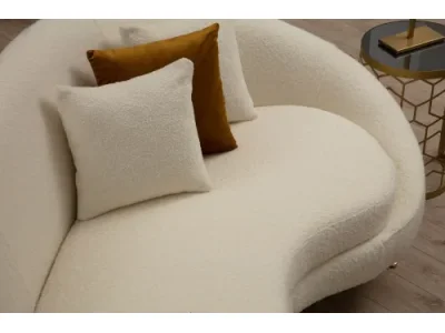 Detail produktu Trojmiestna pohovka Eses 255 cm boucle krémová pravá
