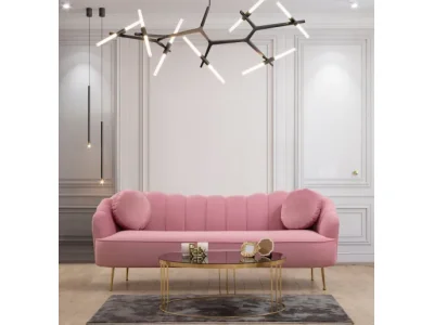 Detail produktu Trojmiestna pohovka Istiridye II 215 cm ružová