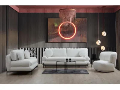 Detail produktu Trojmiestna pohovka Livorno 230 cm biela