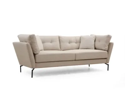 Trojmiestna pohovka Mapa 214 cm krémová