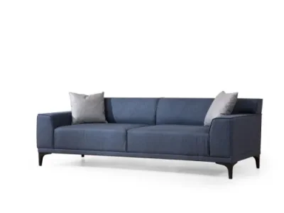 Trojmiestna pohovka Petra 212 cm modrá