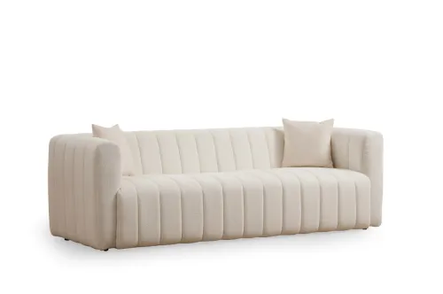 Trojmiestna pohovka Royal 225 cm boucle krémová