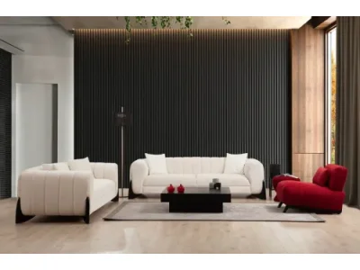 Detail produktu Trojmiestna pohovka Sandreo 248 cm biela