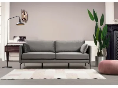 Trojmiestna pohovka Sino 217 cm sivá