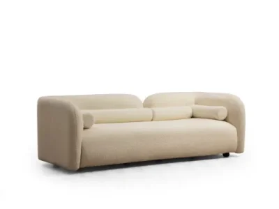 Trojmiestna pohovka Victoria 228 cm boucle krémová