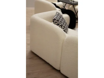 Detail produktu Trojmiestna pohovka Victoria 228 cm boucle krémová