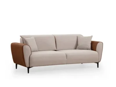 Detail produktu Trojmiestna rozkladacia pohovka Aren 215 cm béžová/škoricová