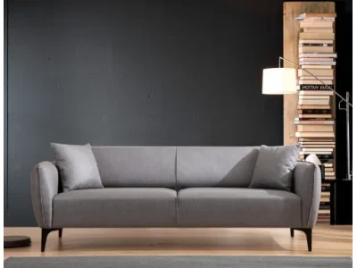 Trojmiestna rozkladacia pohovka Belissimo 220 cm sivá