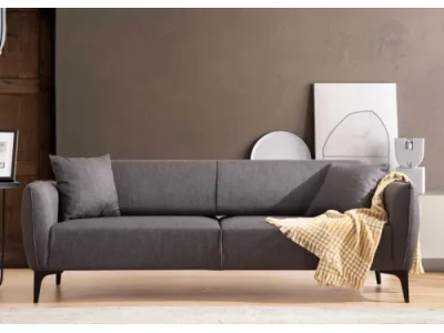 Trojmiestna rozkladacia pohovka Belissimo 220 cm tmavosivá