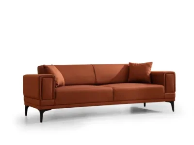 Trojmiestna rozkladacia pohovka Horizon 230 cm tehlovo oranžová