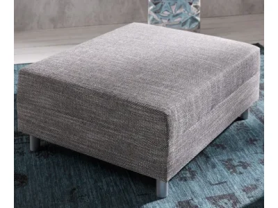 Detail produktu DELIFE Taburet Clovis B98 x T83 svetlosivý modulárny štruktúrovaná tkanina