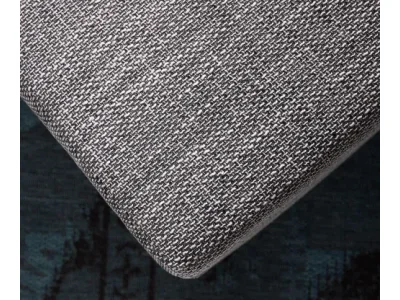 Detail produktu DELIFE Taburet Clovis B98 x T83 svetlosivý modulárny štruktúrovaná tkanina