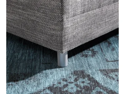 Detail produktu DELIFE Taburet Clovis B98 x T83 svetlosivý modulárny štruktúrovaná tkanina