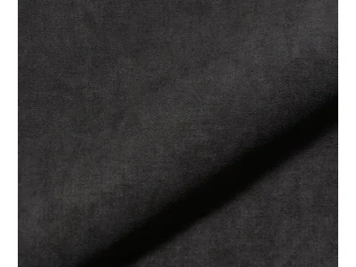 Detail produktu DELIFE Veľká pohovka Sirpio XL 270x130 cm mikrovlákno čierna s taburetom