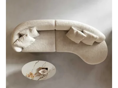 Detail produktu DELIFE Pohovka Mairi 330x160 cm manšester béžová