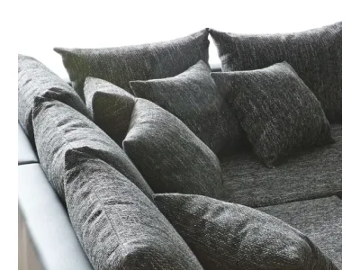 Detail produktu DELIFE Rohová pohovka Clovis čierna modulárna opierka ležadlo ľavá