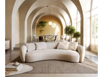 Detail produktu DELIFE Pohovka Larna 260x120 cm manšester béžová