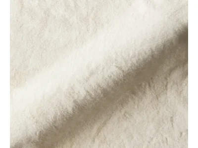 Detail produktu DELIFE Lounge kreslo Pulo 80x80 cm plyšový manšester krémovo biela