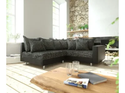 DELIFE Rohová pohovka Clovis čierna modulárna opierka ležadlo pravá