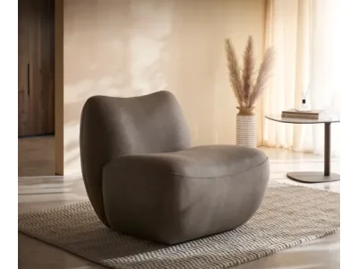 DELIFE Lounge kreslo Zena 75x85 cm taupe vintage