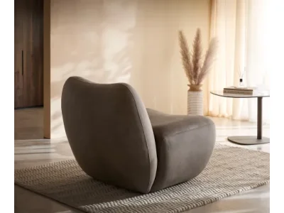 Detail produktu DELIFE Lounge kreslo Zena 75x85 cm taupe vintage