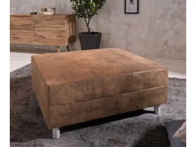 DELIFE Taburet Clovis B98 x T83 hnedý modul vintage vzhľad