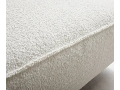 Detail produktu DELIFE Pohovka v tvare U Sirpio XL 360x260 cm bouclé bielo-krémová ležadlo variabilné