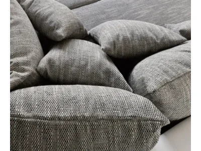 Detail produktu DELIFE Rohová pohovka Clovis biela svetlosivá modulárna opierka ležadlo pravá