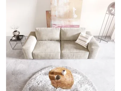 Detail produktu DELIFE Veľká pohovka Lanzo 230x95 cm manšester béžová