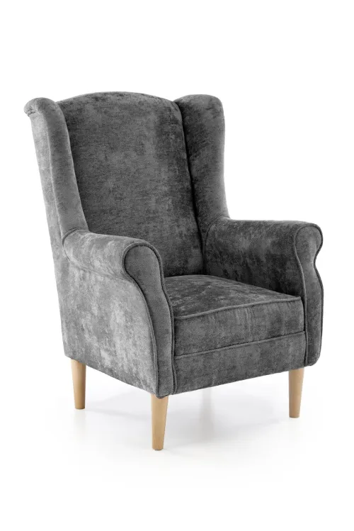 Čalúnené kreslo HERMES sivé