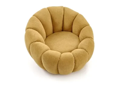 Čalúnené dizajnové kreslo GASPAR 2 horčicové