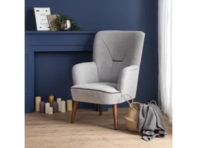 Čalúnené kreslo Arizona svetlošedé