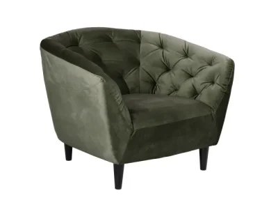 Čalúnené kreslo Ria tmavozelené