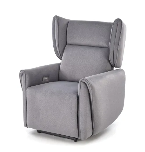 Čalúnené polohovateľné kreslo GELATO sivé