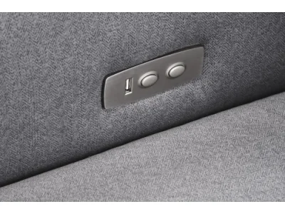 Detail produktu Čalúnené polohovateľné kreslo GELATO sivé