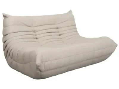 Detail produktu Dizajnová dvojmiestna pohovka Nua 130 cm zamat béžová