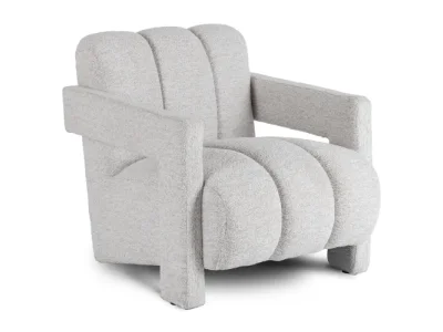 Detail produktu Dizajnové kreslo Bender sivé