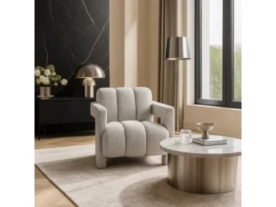 Dizajnové kreslo Bender sivé