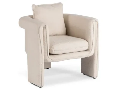 Dizajnové kreslo Gala krémové